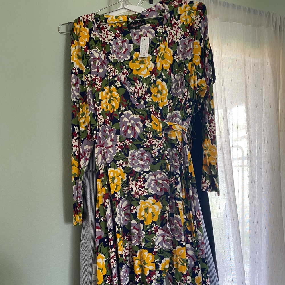 Trashy diva victory floral wrap dress